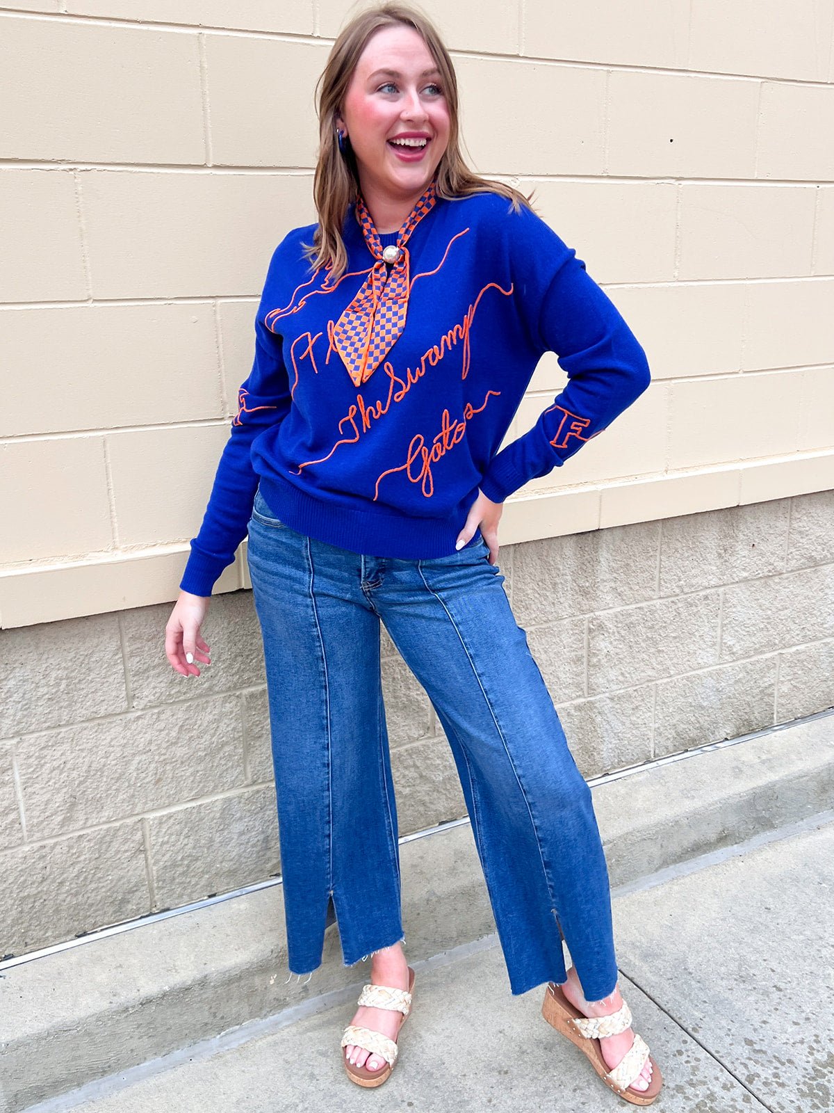 Florida Gators® Script Sweater - The Pink Pineapple 850