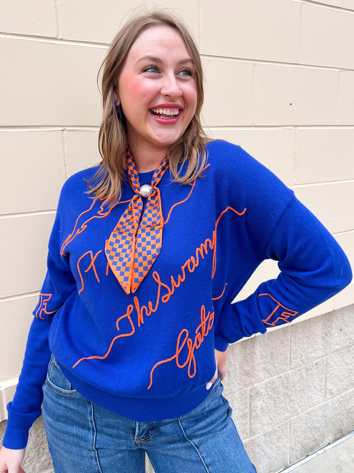 Florida Gators® Script Sweater - The Pink Pineapple 850