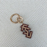 Florida State Beaded Purse Charm - The Pink Pineapple 850