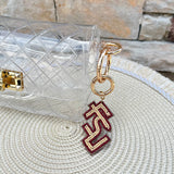 Florida State Beaded Purse Charm - The Pink Pineapple 850