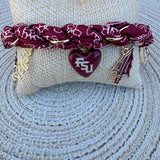 Florida State Seminoles Bandana Charm Bracelet - The Pink Pineapple 850