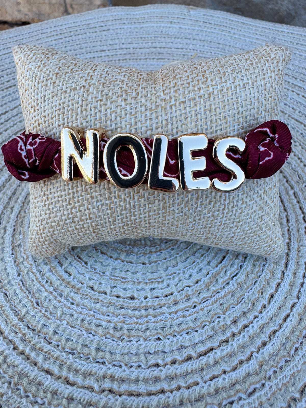 Florida State Seminoles Bandana Slider Bracelet - The Pink Pineapple 850