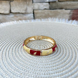 Florida State Seminoles Checkered Hinge Bangle - The Pink Pineapple 850