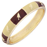 Florida State Seminoles Checkered Hinge Bangle - The Pink Pineapple 850