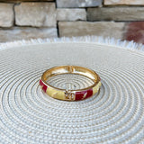Florida State Seminoles Checkered Hinge Bangle - The Pink Pineapple 850
