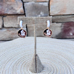 Florida State Seminoles Enamel Logo Huggie Hoop Earrings - The Pink Pineapple 850