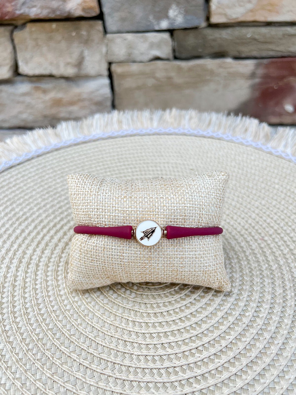 Florida State Seminoles Enamel Silicone Bali Bracelet - The Pink Pineapple 850