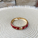 Florida State Seminoles Garnet Hinge Bangle - The Pink Pineapple 850