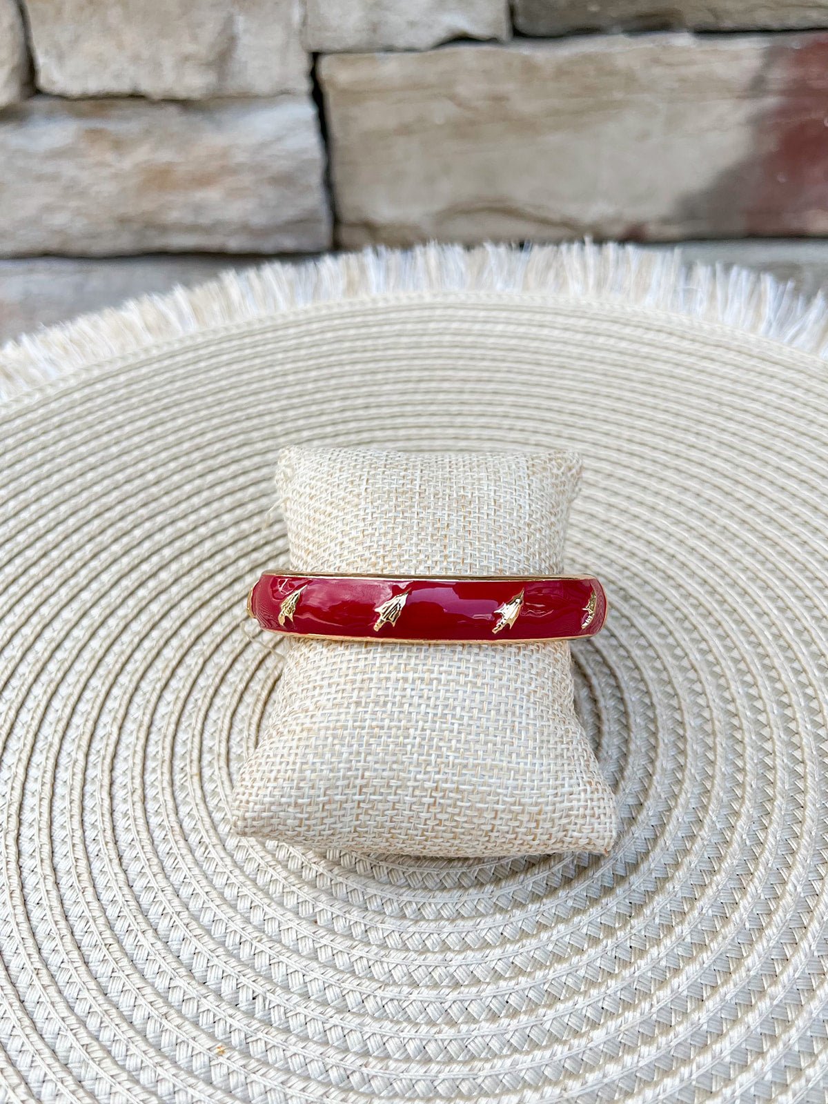 Florida State Seminoles Garnet Hinge Bangle - The Pink Pineapple 850