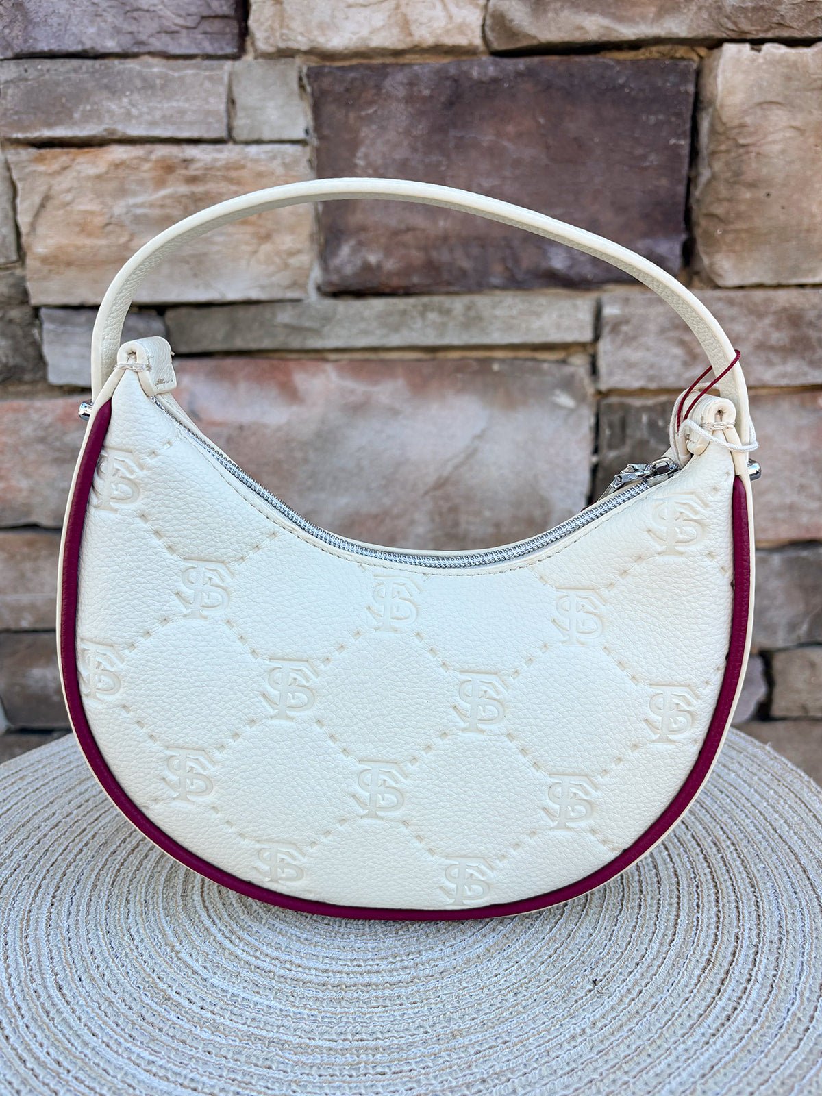 Florida State Seminoles Hobo Bag in Beige - The Pink Pineapple 850