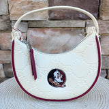 Florida State Seminoles Hobo Bag in Beige - The Pink Pineapple 850