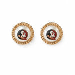 Florida State Seminoles Pearl Studs - The Pink Pineapple 850