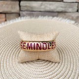 Florida State Seminoles Polished Metal Hinge Bangle - The Pink Pineapple 850