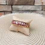 Florida State Seminoles Polished Metal Hinge Bangle - The Pink Pineapple 850