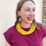Florida State Seminoles Round Logo Drop Earrings - The Pink Pineapple 850