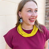 Florida State Seminoles Round Logo Drop Earrings - The Pink Pineapple 850