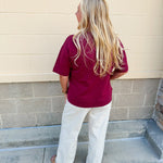 Florida State Seminoles Tinsel Short Sleeve Sweatshirt - The Pink Pineapple 850