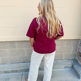 Florida State Seminoles Tinsel Short Sleeve Sweatshirt - The Pink Pineapple 850