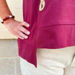 Florida State Seminoles Tinsel Short Sleeve Sweatshirt - The Pink Pineapple 850