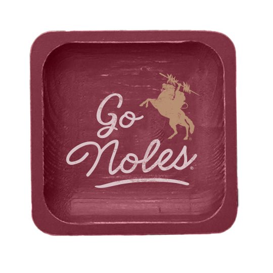 Florida State Spirit Wood Trinket Tray - The Pink Pineapple 850