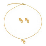 Florida State Stud Earring & Necklace Set - The Pink Pineapple 850