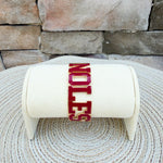 Florida State Varsity Cuff Bracelet - The Pink Pineapple 850