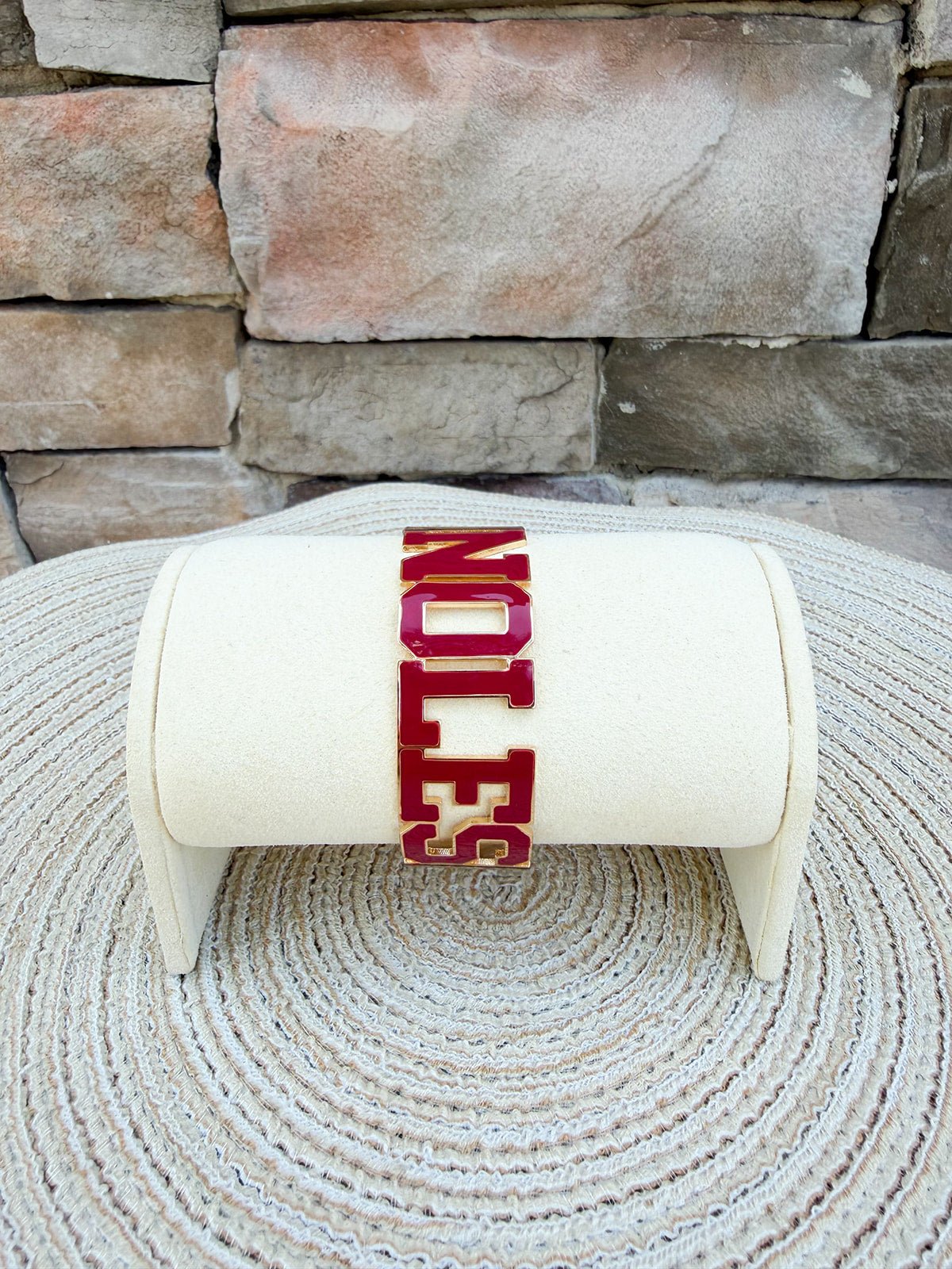 Florida State Varsity Cuff Bracelet - The Pink Pineapple 850