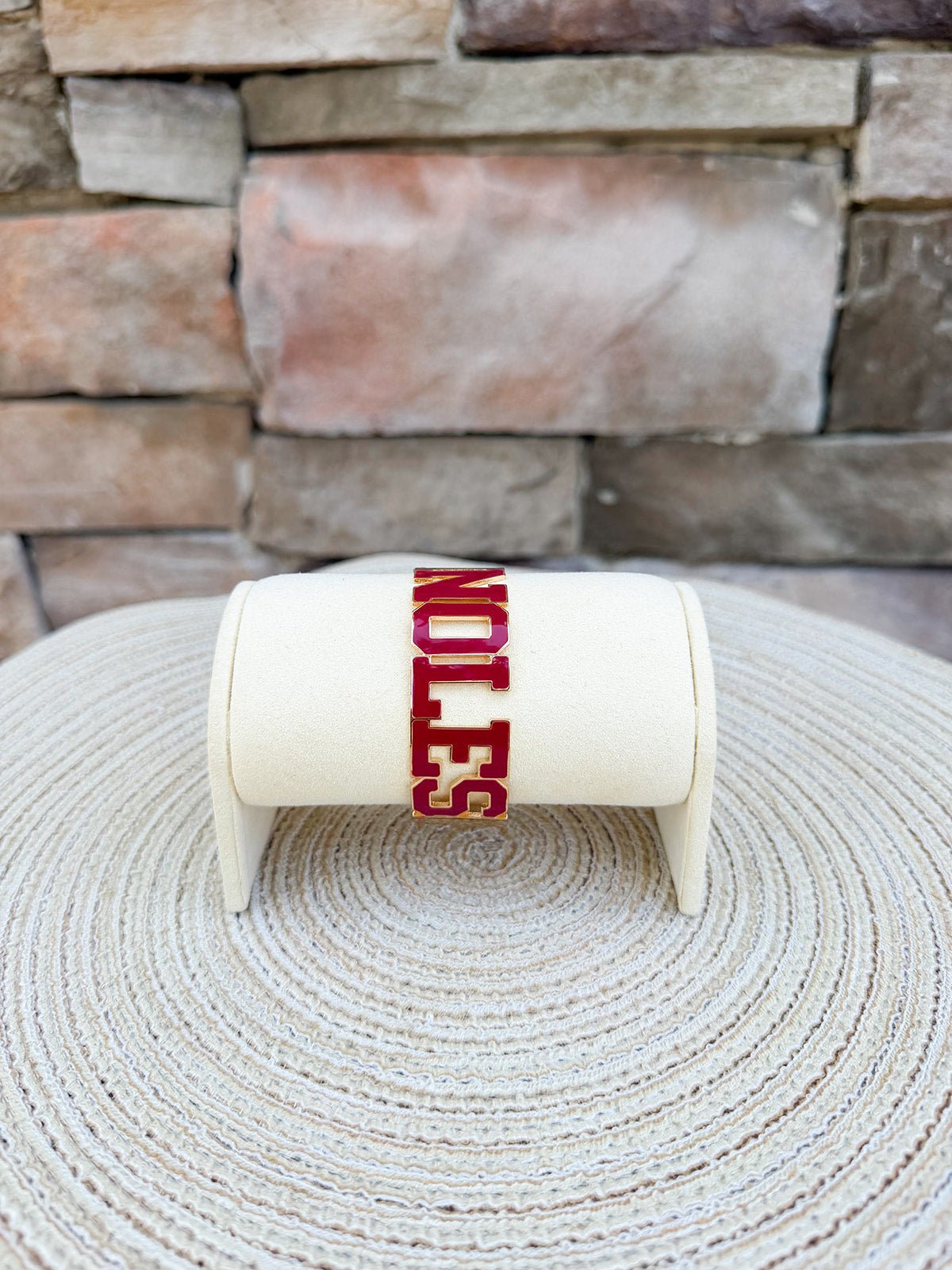 Florida State Varsity Cuff Bracelet - The Pink Pineapple 850