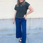 Forest Stripe Sweater Top - The Pink Pineapple 850