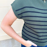 Forest Stripe Sweater Top - The Pink Pineapple 850