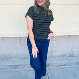 Forest Stripe Sweater Top - The Pink Pineapple 850