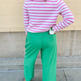 Fresh Start Emerald Wide Leg Pants - The Pink Pineapple 850