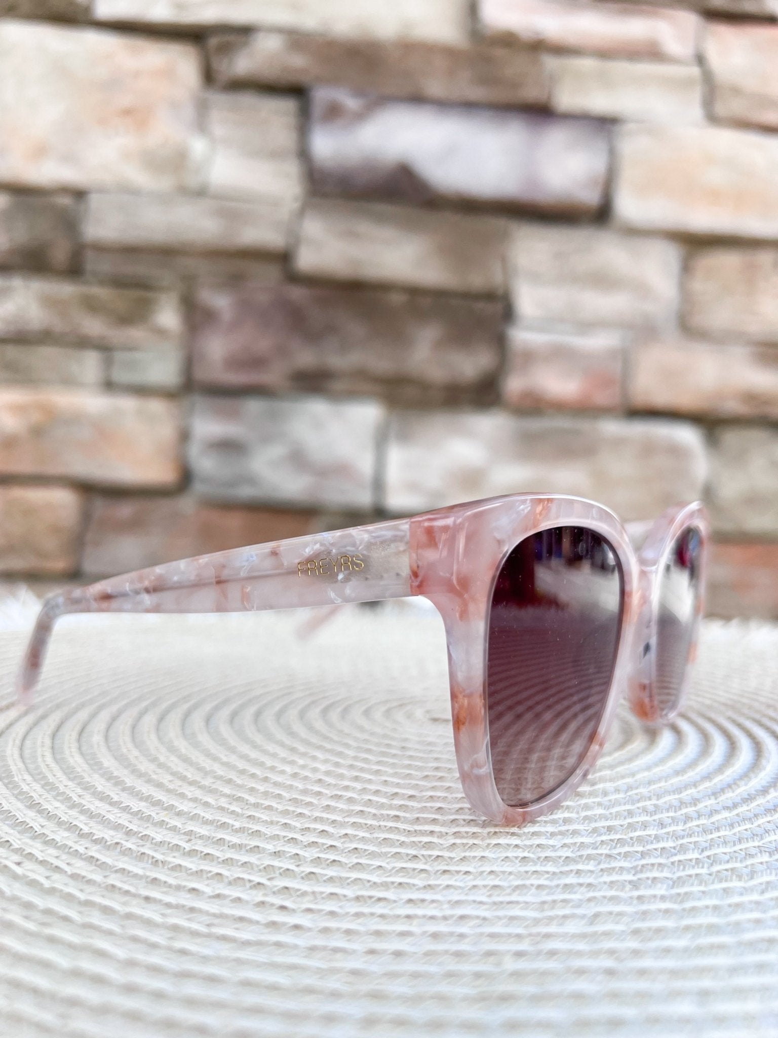 [Freyrs] Amber Acetate Cat Eye Sunglasses in Pink Pearl - The Pink Pineapple 850