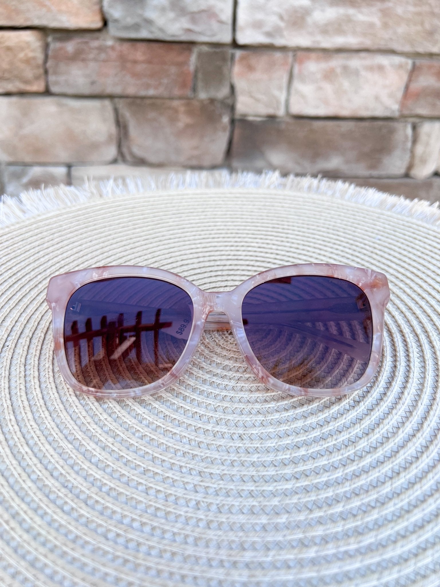 [Freyrs] Amber Acetate Cat Eye Sunglasses in Pink Pearl - The Pink Pineapple 850