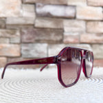 [Freyrs] Billie Aviator Sunglasses in Dark Cherry - The Pink Pineapple 850