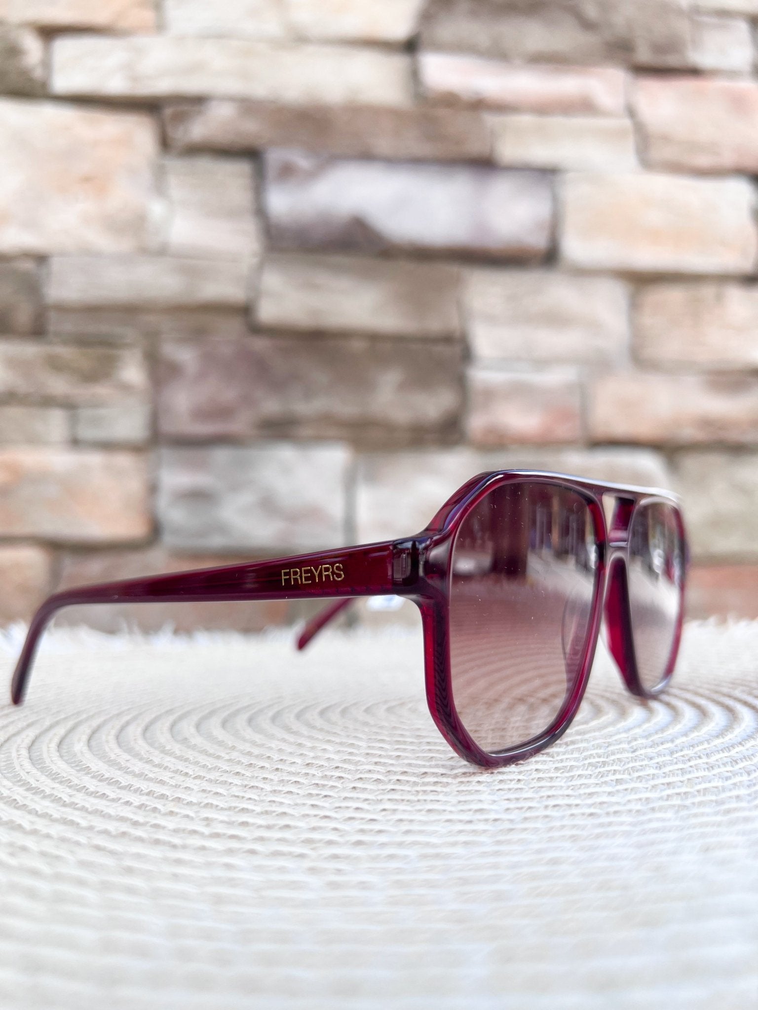 [Freyrs] Billie Aviator Sunglasses in Dark Cherry - The Pink Pineapple 850