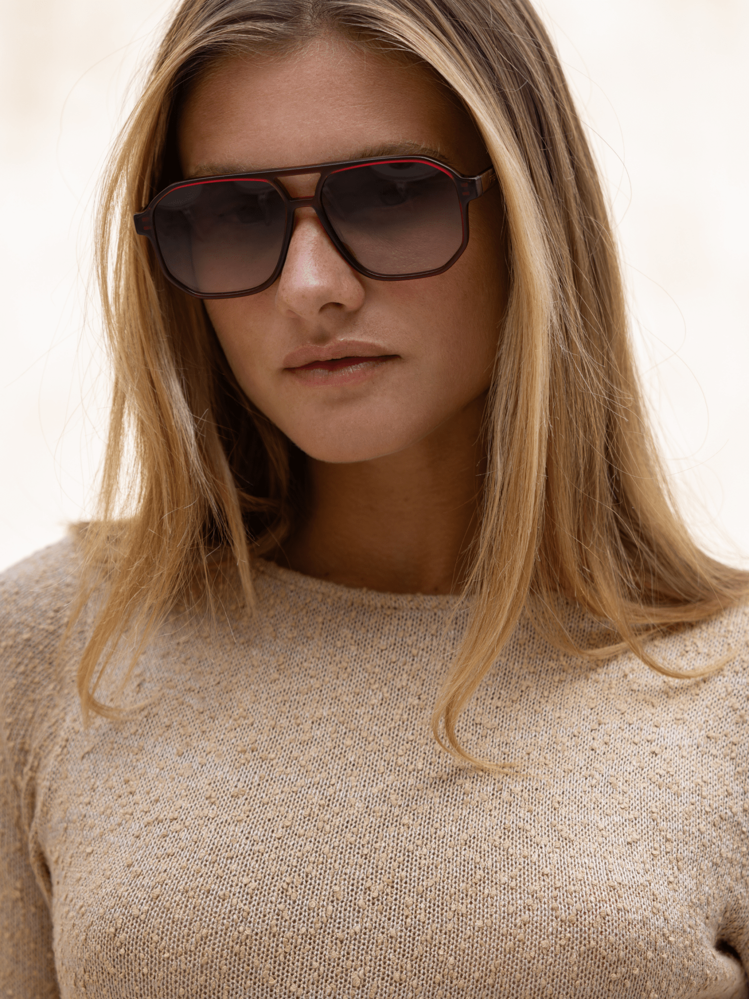 [Freyrs] Billie Aviator Sunglasses in Dark Cherry - The Pink Pineapple 850