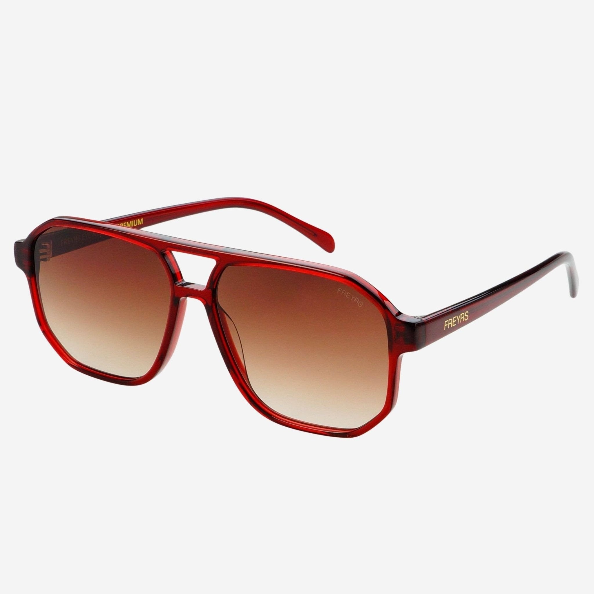 [Freyrs] Billie Aviator Sunglasses in Dark Cherry - The Pink Pineapple 850