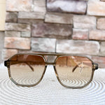[Freyrs] Billie Unisex Aviator Sunglasses in Olive - The Pink Pineapple 850