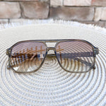[Freyrs] Billie Unisex Aviator Sunglasses in Olive - The Pink Pineapple 850