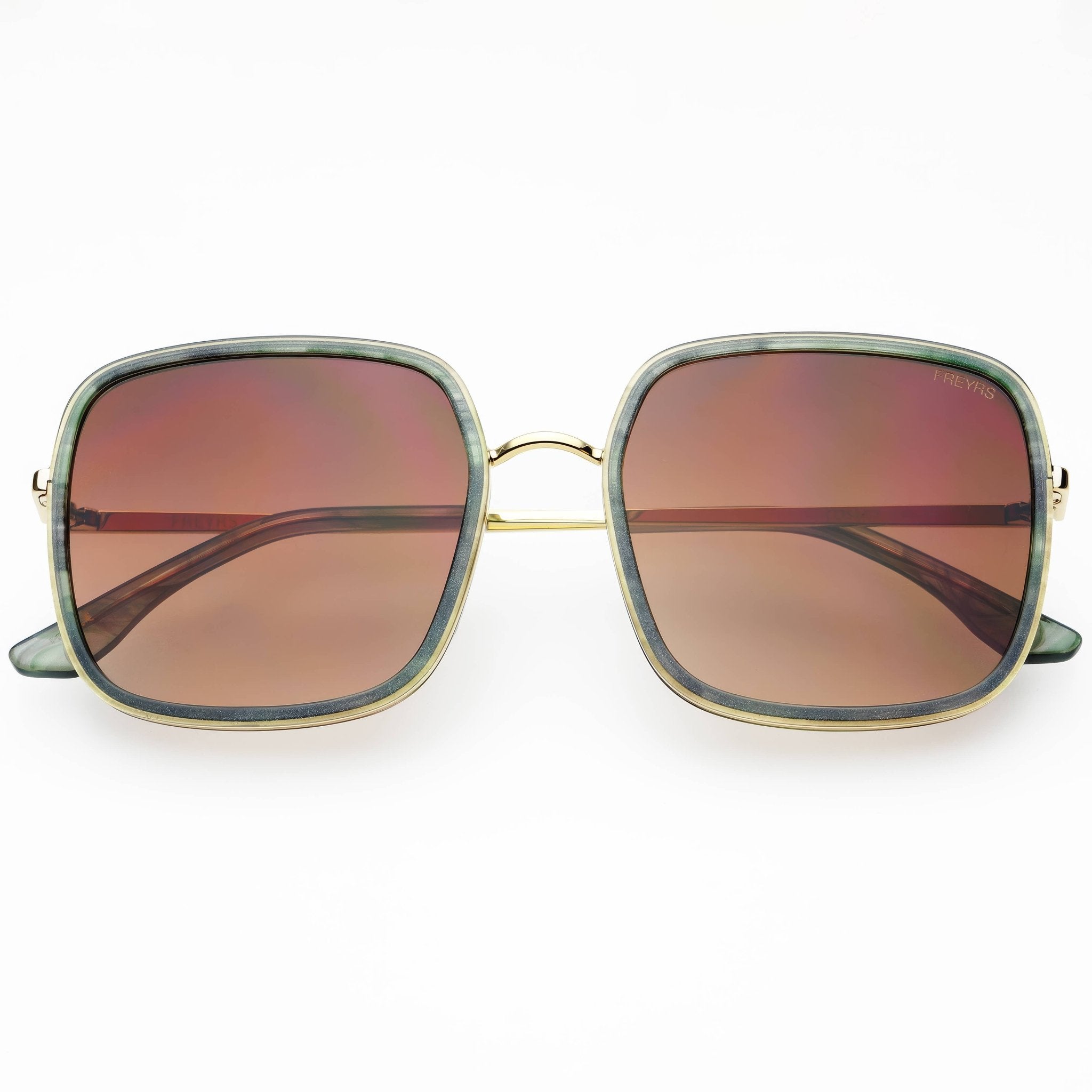 [Freyrs] Cosmo Acetate Square Sunglasses in Emerald Green - The Pink Pineapple 850