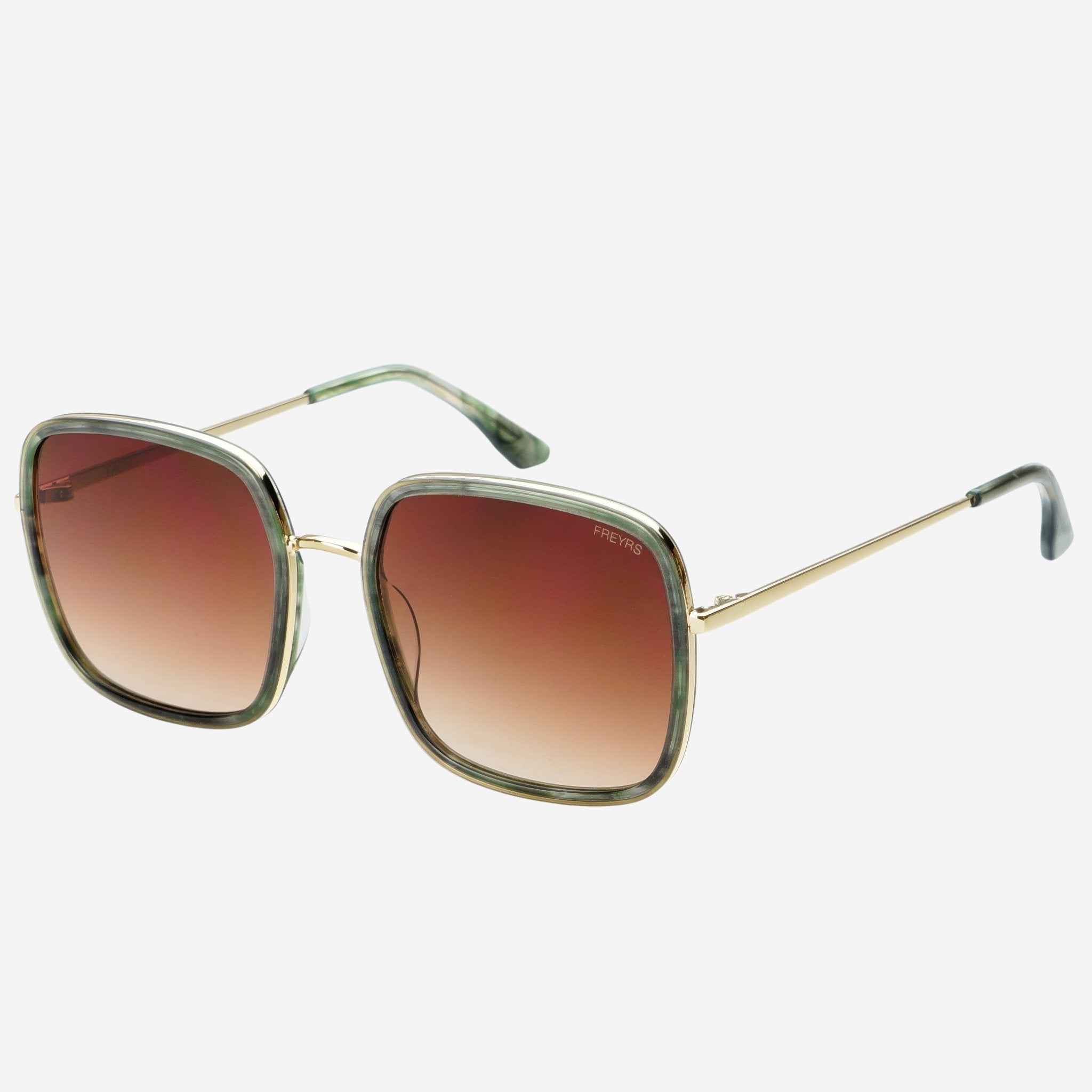[Freyrs] Cosmo Acetate Square Sunglasses in Emerald Green - The Pink Pineapple 850