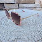 [Freyrs] Cosmo Womens Square Sunglasses in Rose Tortoise - The Pink Pineapple 850