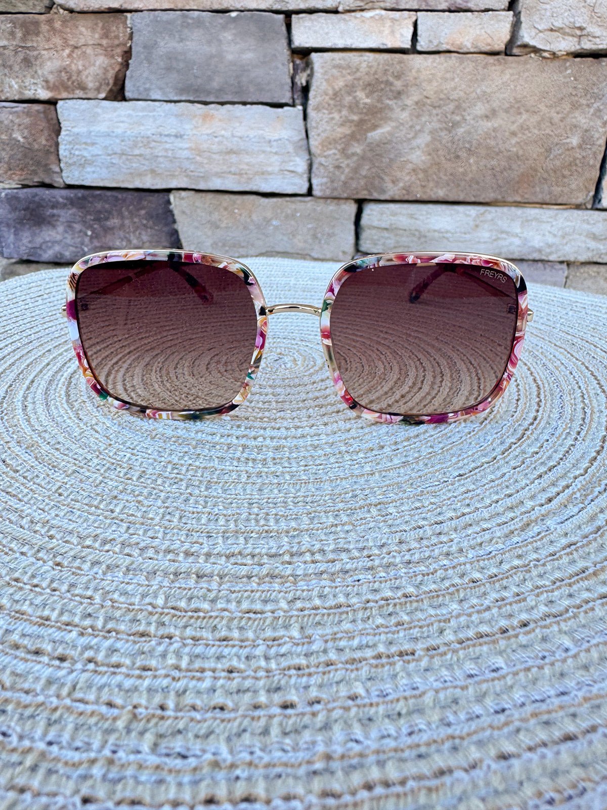 [Freyrs] Cosmo Womens Square Sunglasses in Rose Tortoise - The Pink Pineapple 850