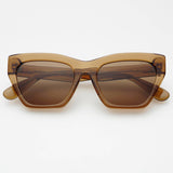 [Freyrs] Gia Acetate Cat Eye Sunglasses in Brown - The Pink Pineapple 850