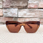 [Freyrs] Gia Acetate Cat Eye Sunglasses in Brown - The Pink Pineapple 850
