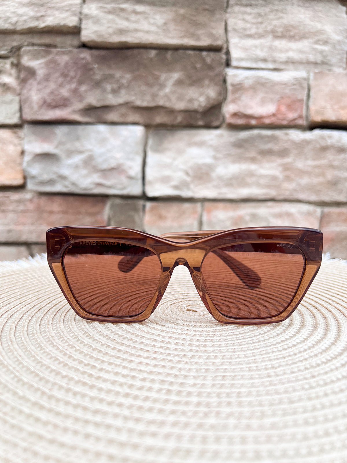 [Freyrs] Gia Acetate Cat Eye Sunglasses in Brown - The Pink Pineapple 850