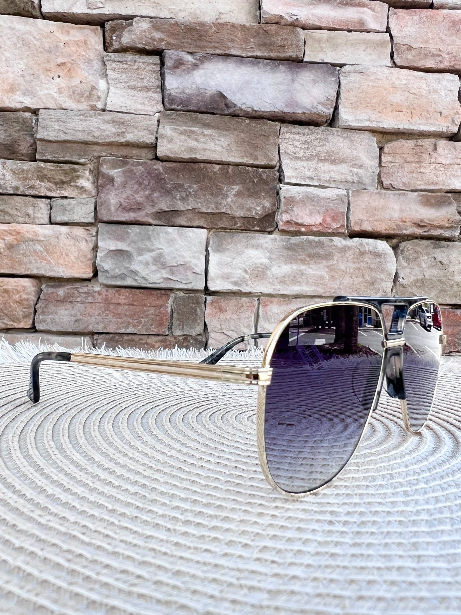 [Freyrs] Logan Aviator Sunglasses in Light Gold/Gray - The Pink Pineapple 850