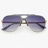 [Freyrs] Logan Aviator Sunglasses in Light Gold/Gray - The Pink Pineapple 850