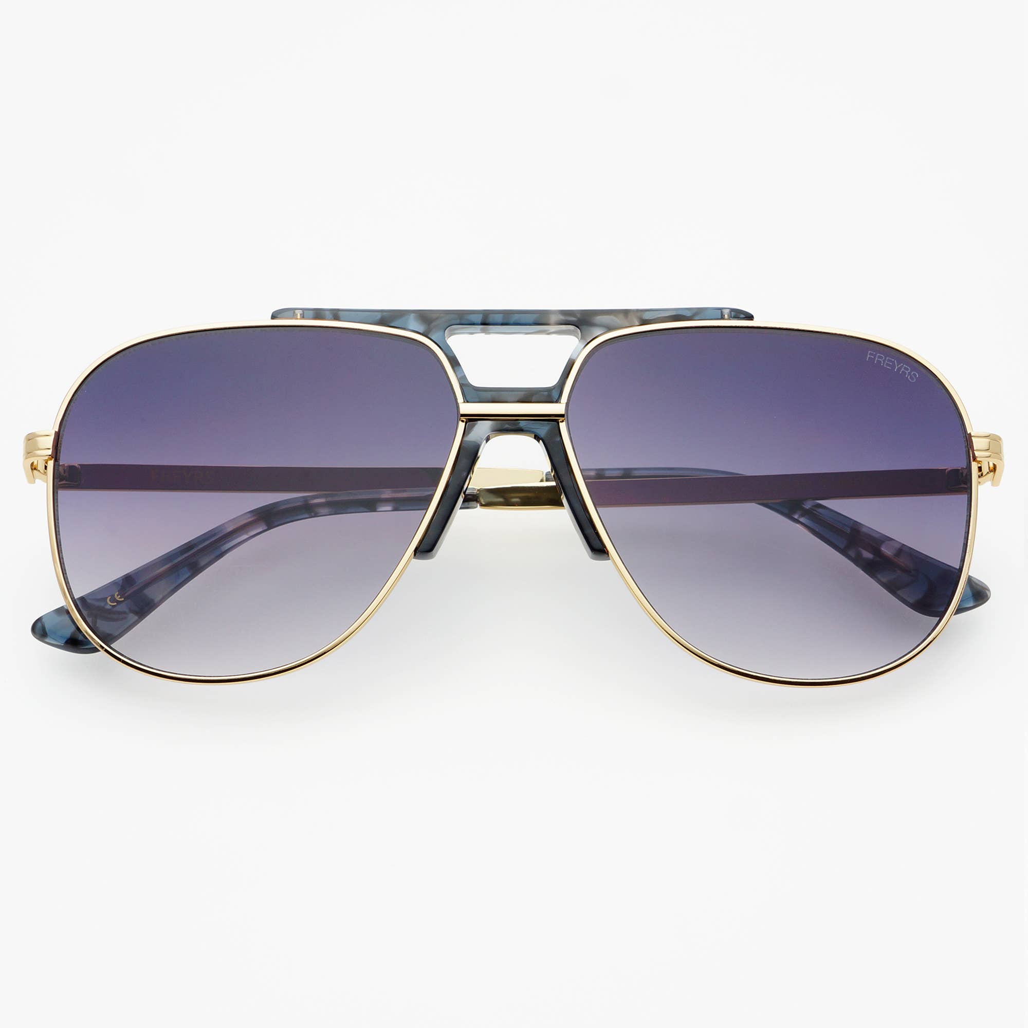 [Freyrs] Logan Aviator Sunglasses in Light Gold/Gray - The Pink Pineapple 850
